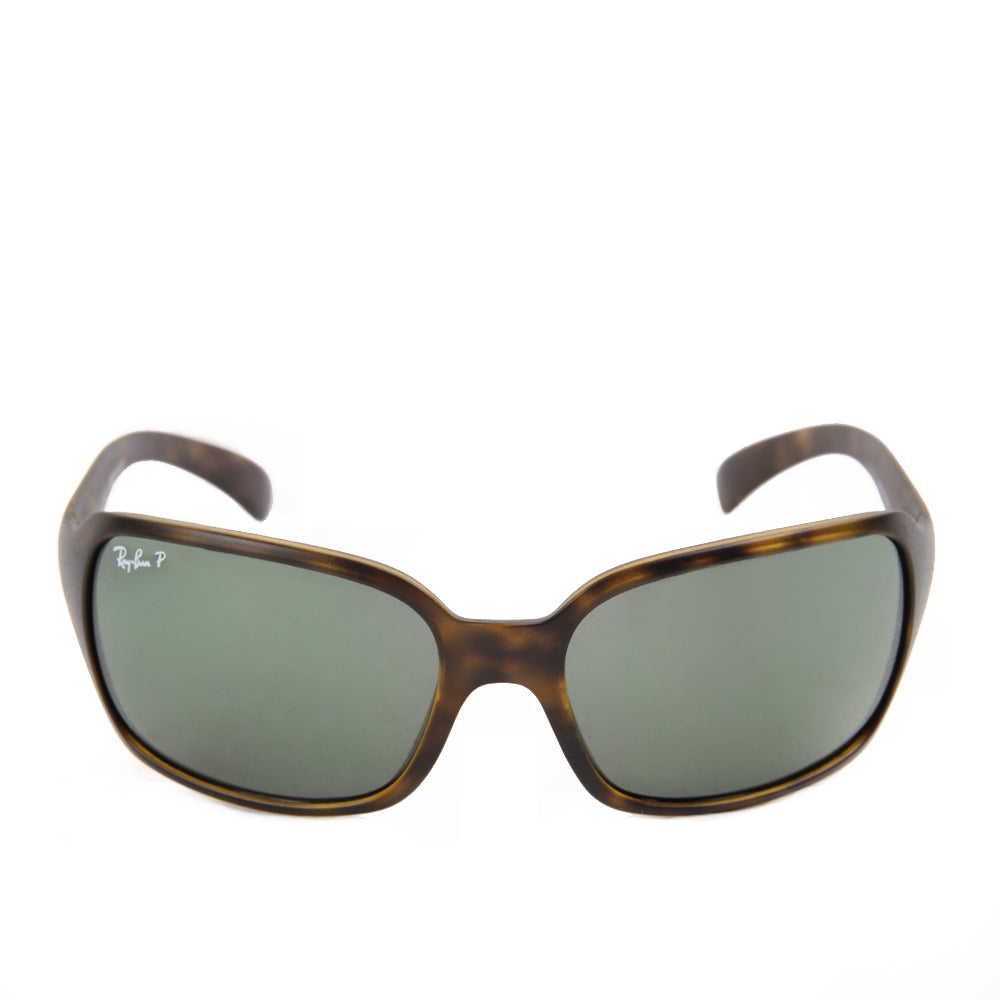 Ray-Ban Damenbrille RB4068 894/58  Matte H. Brown Polarized Green