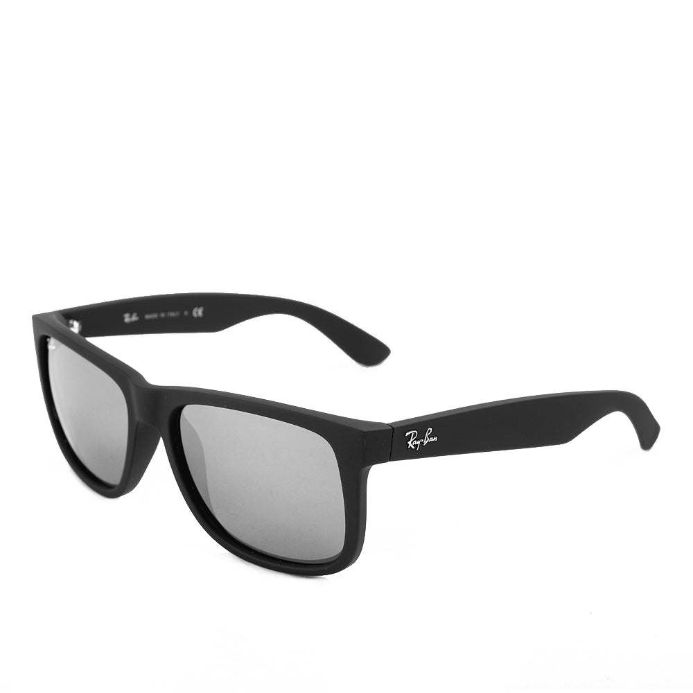 Ray-Ban Justin RB4165 622/6G  Rubber Black Grey Mirror Silver