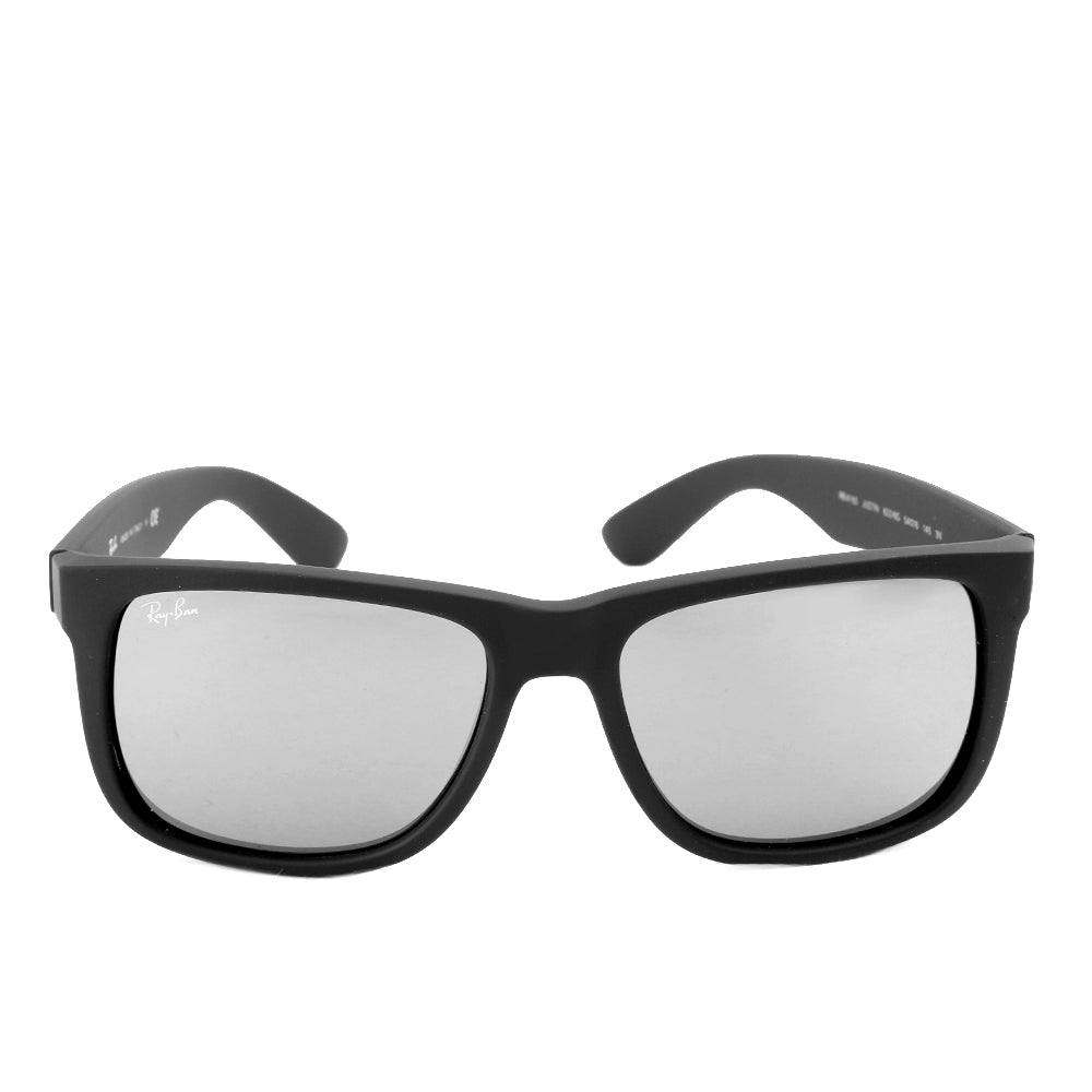 Ray-Ban Justin RB4165 622/6G  Rubber Black Grey Mirror Silver