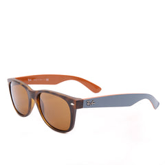 Ray-Ban New Wayfarer RB2132 6179 Havana Brown Blue Brown