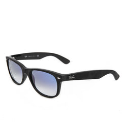 Ray-Ban New Wayfarer RB2132 62423F Black Black Alcantara Blue