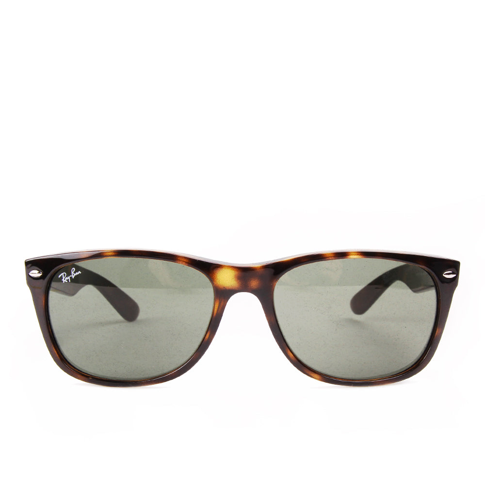 Ray-Ban New Wayfarer RB2132 902 Havana Brown Gray Green