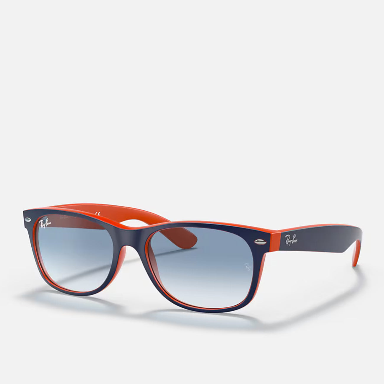 Ray-Ban New Wayfarer RB2132 789/3F Blue On Orange