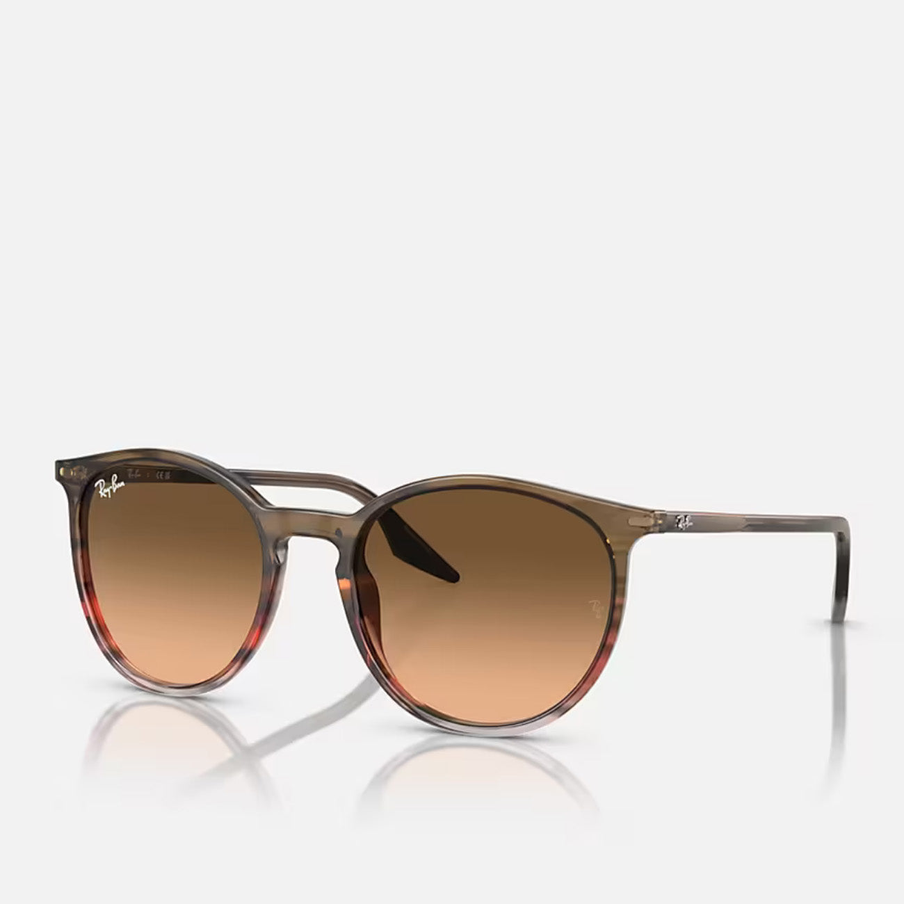 Ray-Ban RB2204 Striped Brown Bianco Rosa