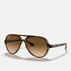 Ray-Ban Cats 5000 RB4125 710/51 Light Havana Brown Gradient