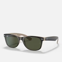 Ray-Ban New Wayfarer RB2132 875 Black On Beige