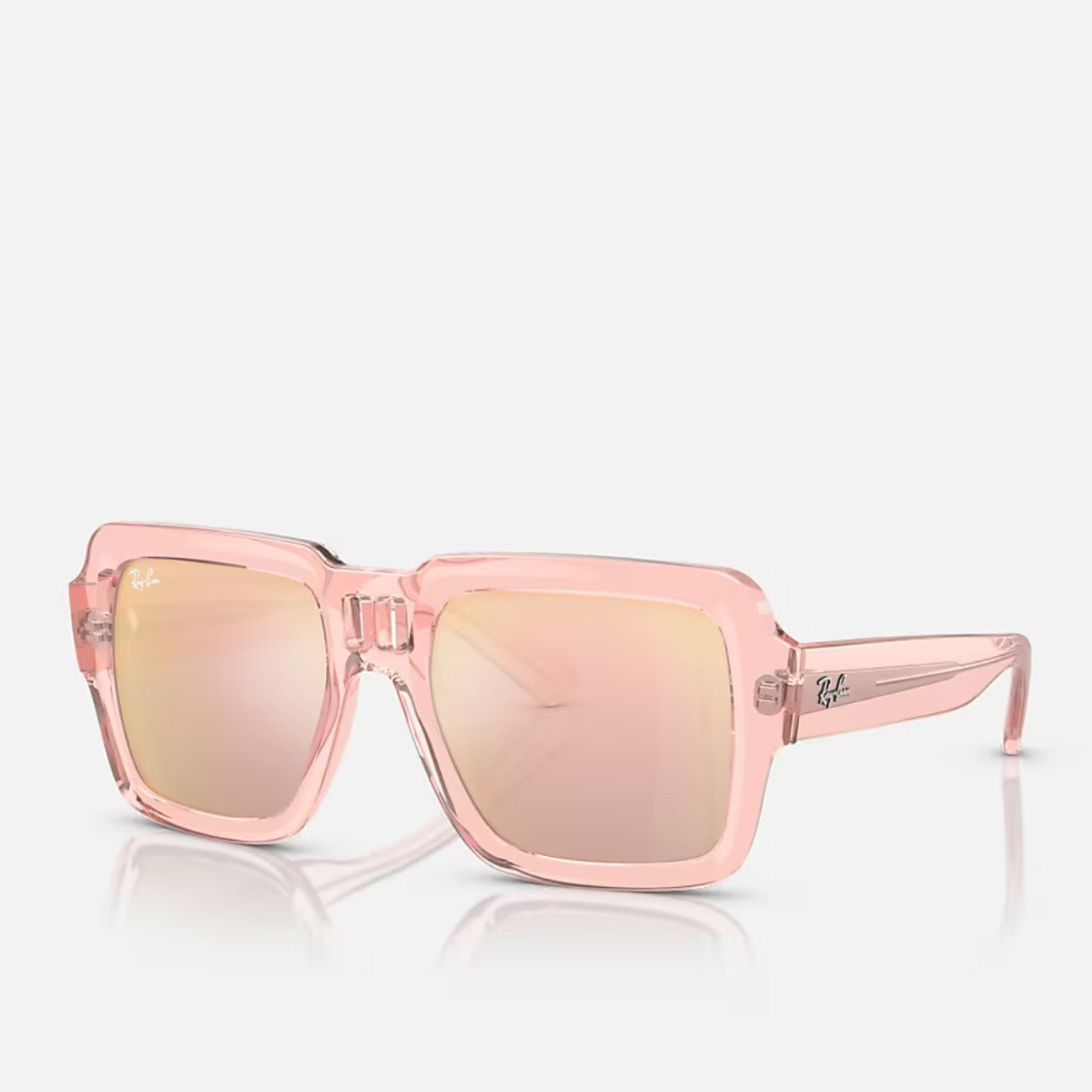 Ray-Ban Magellan Bio Based RB4408 67286X 54 Transparent Pink Light Violet Mirror Rose Gold