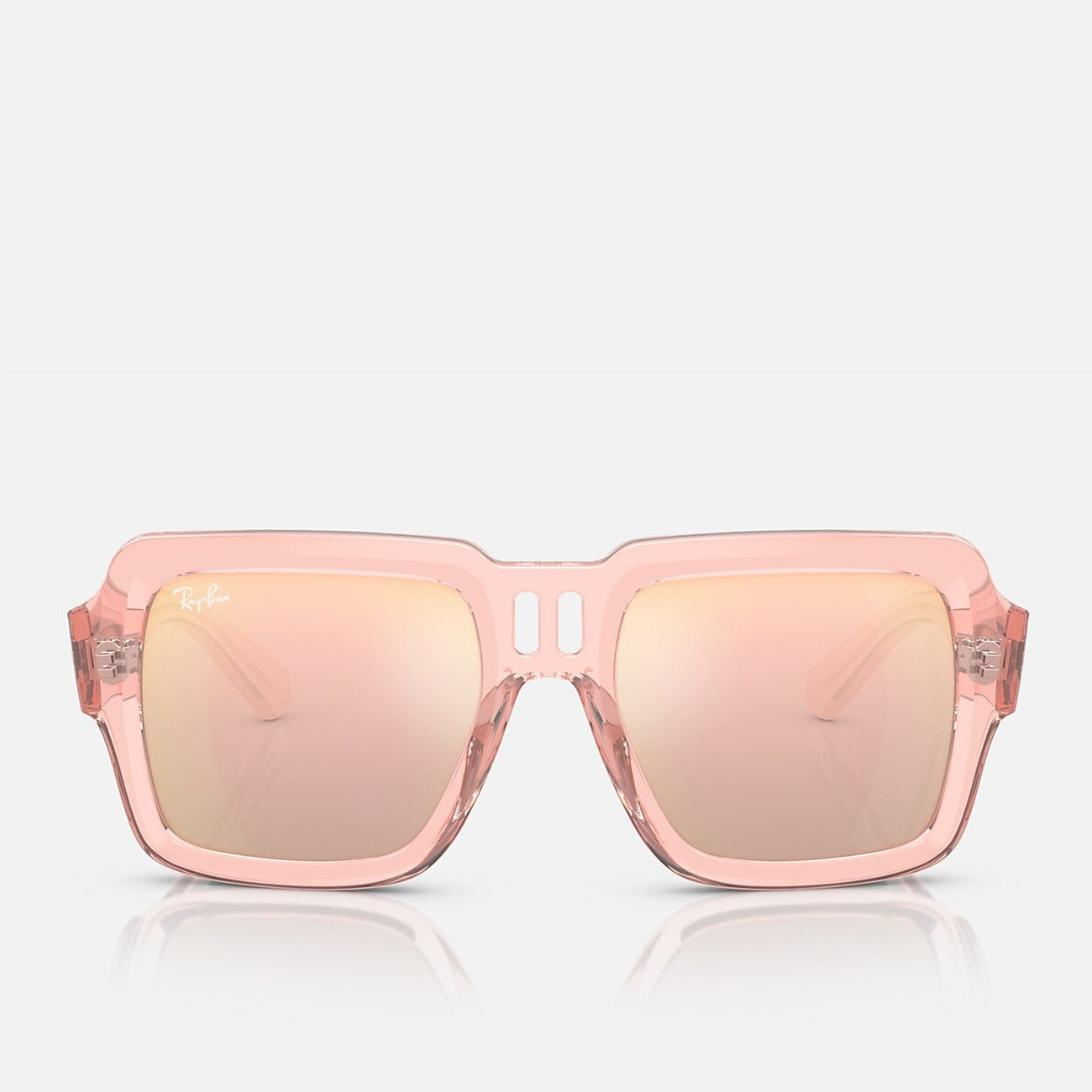 Ray-Ban Magellan Bio Based RB4408 67286X 54 Transparent Pink Light Violet Mirror Rose Gold