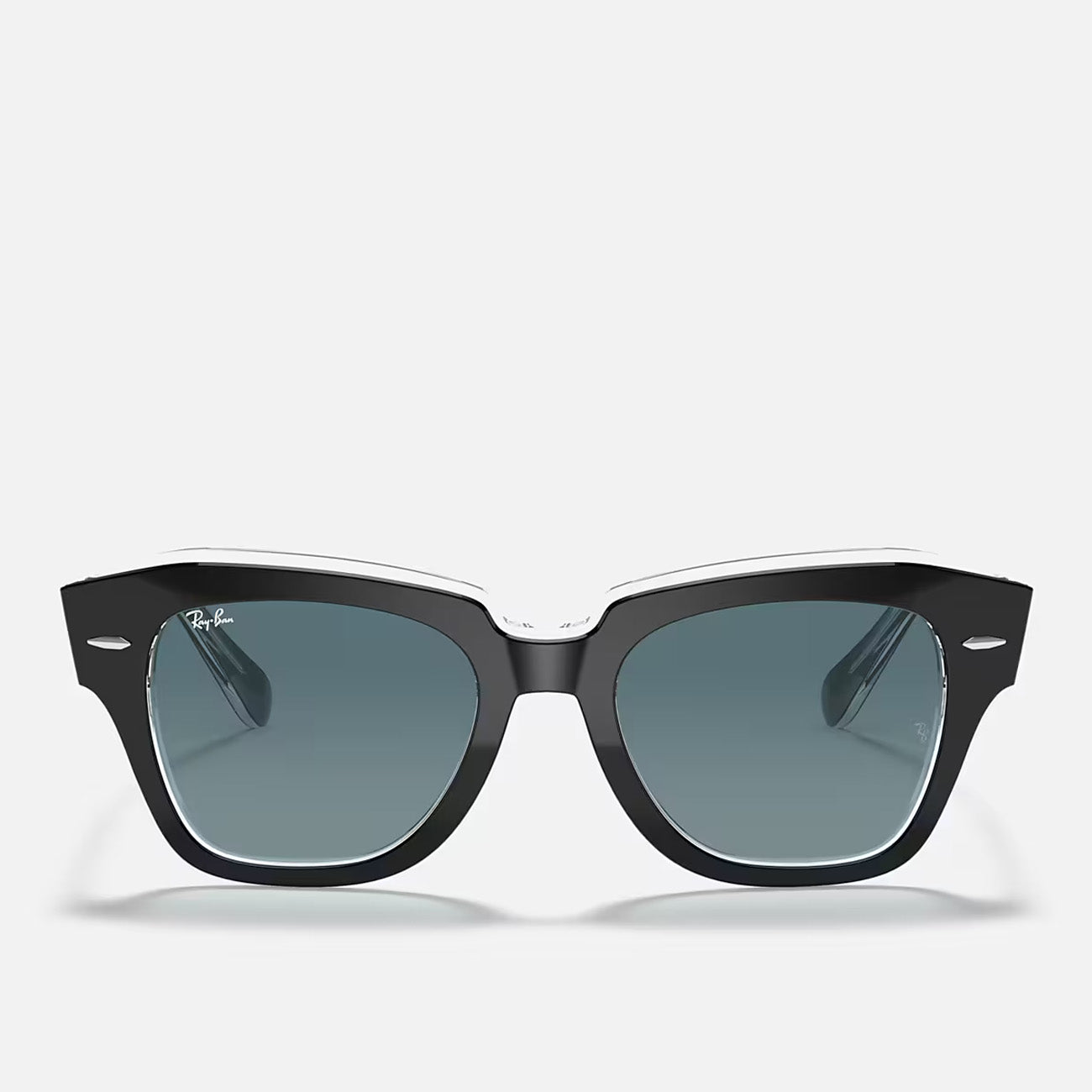 Ray-Ban State Street Black on Trans Blue Grey