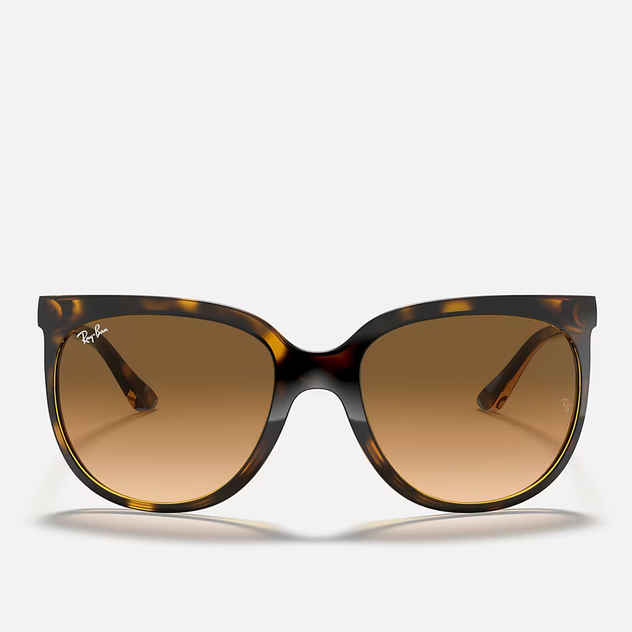 Ray-Ban Cats 1000 RB4126 710/51 57 Light Havana Clear Gradient Brown